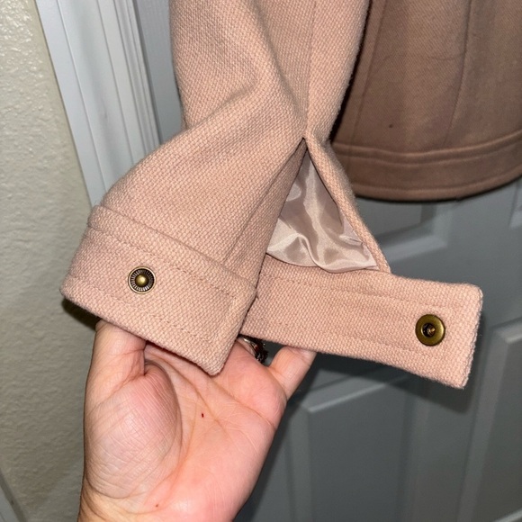 J.Crew Double-cloth motorcycle jacket BEIGE STONE SZ 2​ - Picture 8 of 8